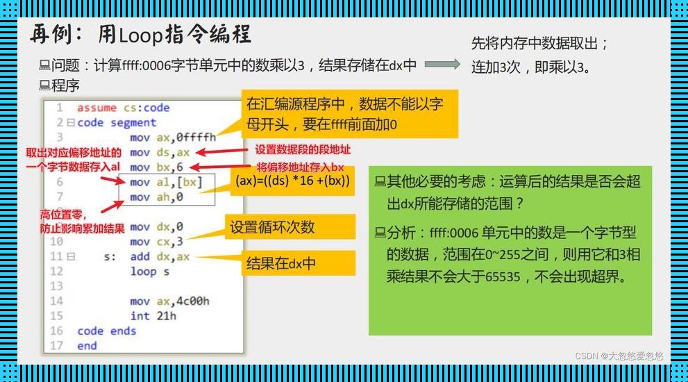 “ LOOP指令，玩转汇编的神秘之力！”