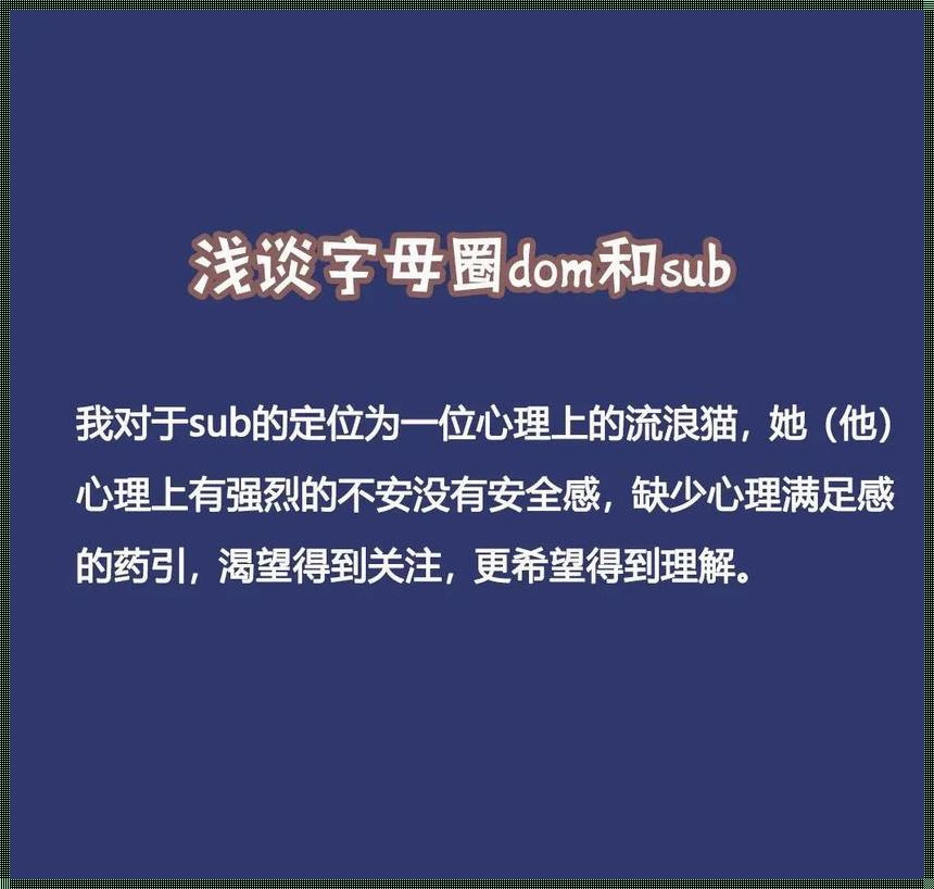 sub和dom狂想曲：笑谈网络梗中的嬉笑怒骂