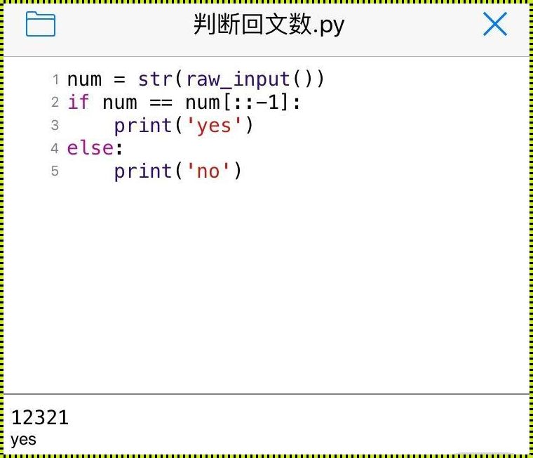 判回文的戏谑之旅：Python的诡辩术