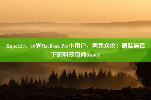 "13、16岁MacBook Pro小用户，网民众议：萌娃操控下的科技奇闻"