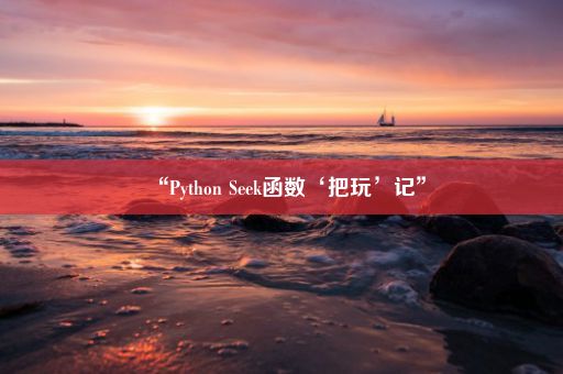 “Python Seek函数‘把玩’记”