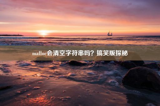 malloc会清空字符串吗？搞笑版探秘