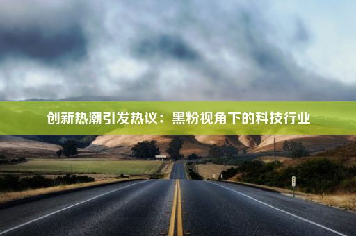 创新热潮引发热议：黑粉视角下的科技行业