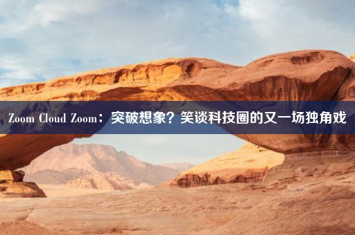 Zoom Cloud Zoom：突破想象？笑谈科技圈的又一场独角戏