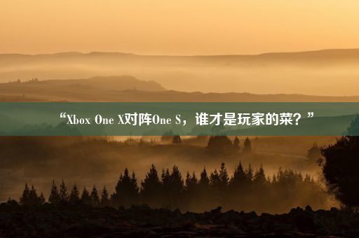 “Xbox One X对阵One S，谁才是玩家的菜？”