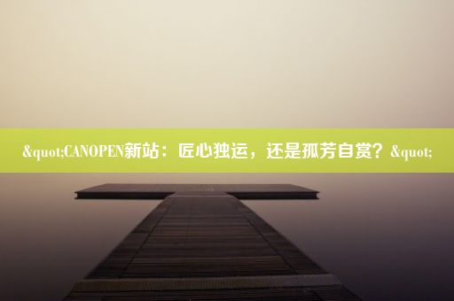 "CANOPEN新站：匠心独运，还是孤芳自赏？"