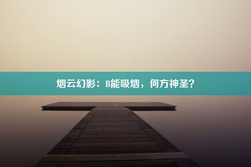 烟云幻影：B能吸烟，何方神圣？