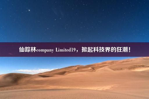 仙踪林company Limited19，掀起科技界的狂潮！