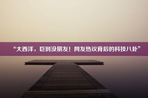 “大西洋，巨到没朋友！网友热议背后的科技八卦”