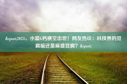 "2023，小蓝G钙横空出世！网友热议：科技界的豆腐脑还是麻婆豆腐？"