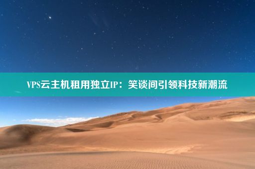 VPS云主机租用独立IP：笑谈间引领科技新潮流