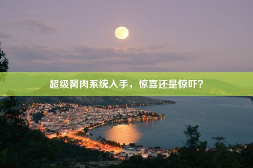 超级胬肉系统入手，惊喜还是惊吓？