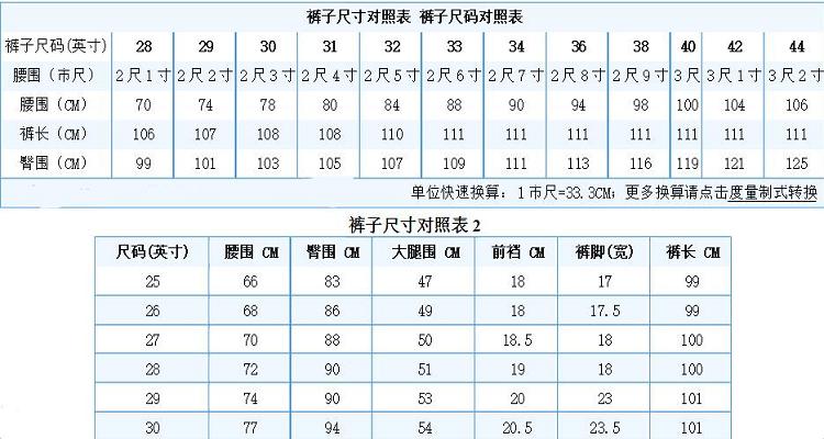 日本26码裤，裤码里的宇宙奥秘，岂止想象