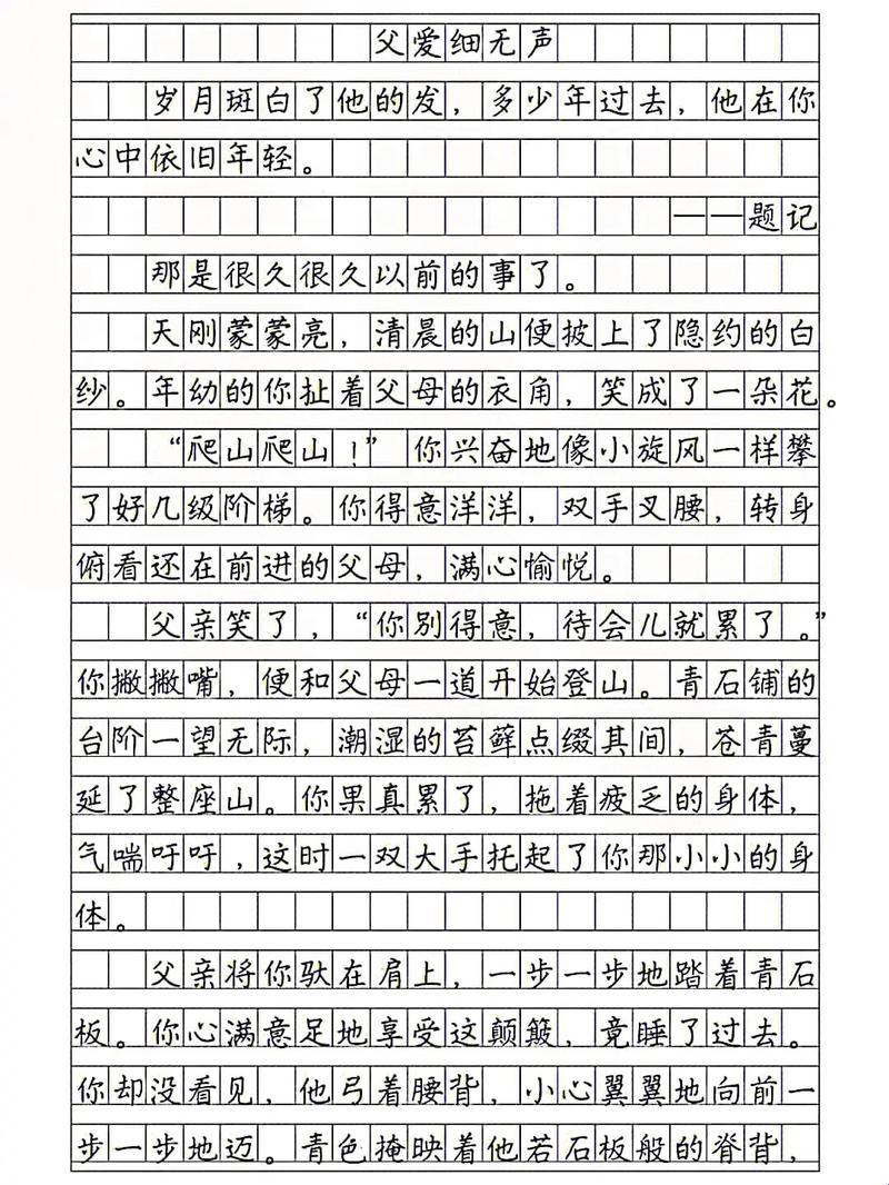 600字父爱，科技时代的温馨闪电战